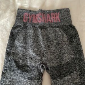 Gymshark flex leggings - charcoal marl / pink